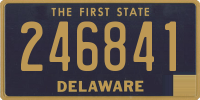 DE license plate 246841