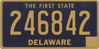 DE license plate 246842