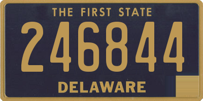 DE license plate 246844