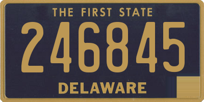 DE license plate 246845