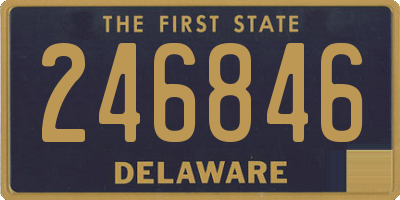 DE license plate 246846