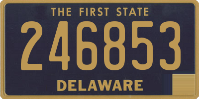 DE license plate 246853