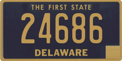 DE license plate 24686