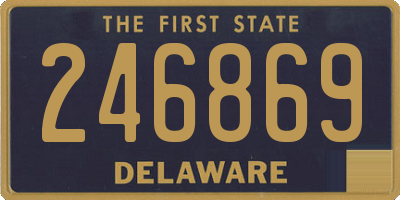 DE license plate 246869