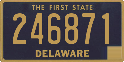 DE license plate 246871