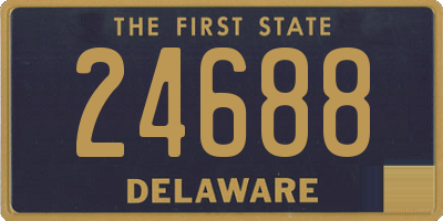 DE license plate 24688