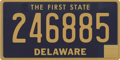 DE license plate 246885