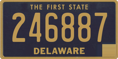 DE license plate 246887
