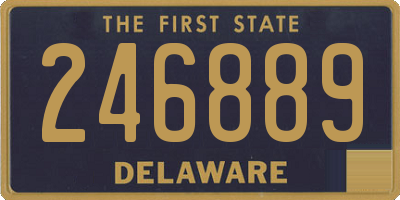 DE license plate 246889