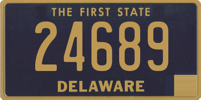 DE license plate 24689