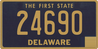 DE license plate 24690