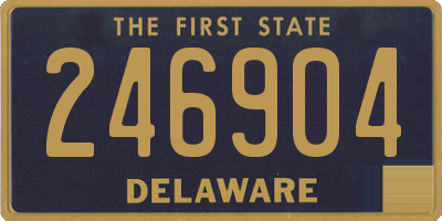 DE license plate 246904