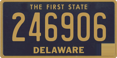 DE license plate 246906