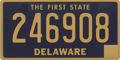 DE license plate 246908
