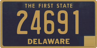 DE license plate 24691