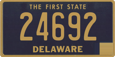 DE license plate 24692