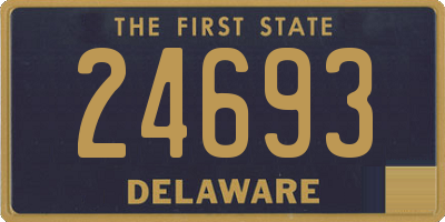 DE license plate 24693