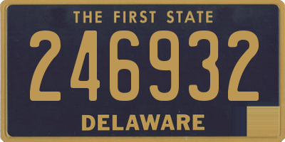 DE license plate 246932
