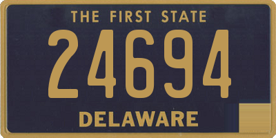 DE license plate 24694