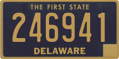 DE license plate 246941