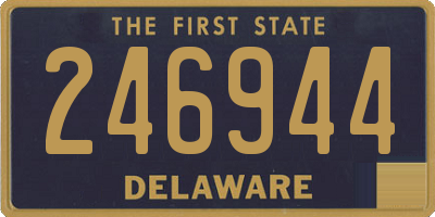 DE license plate 246944