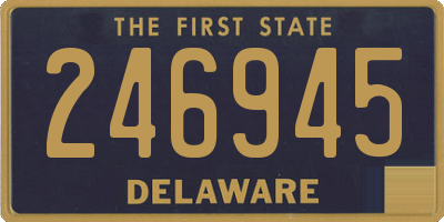 DE license plate 246945