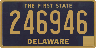 DE license plate 246946