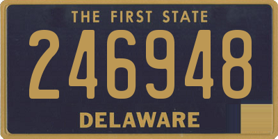 DE license plate 246948