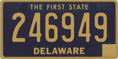 DE license plate 246949