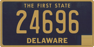 DE license plate 24696