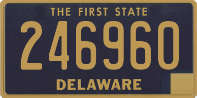 DE license plate 246960
