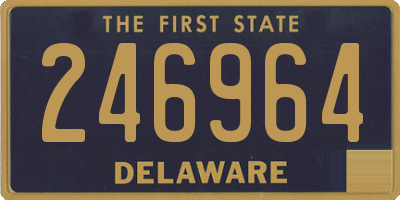 DE license plate 246964