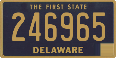 DE license plate 246965