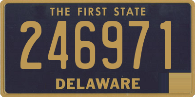 DE license plate 246971