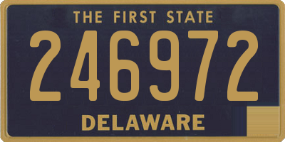 DE license plate 246972