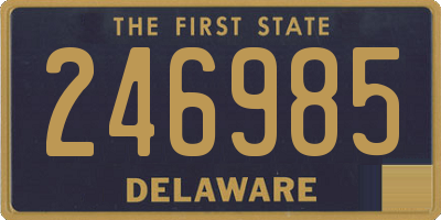 DE license plate 246985