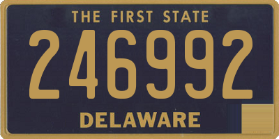 DE license plate 246992