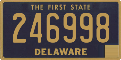 DE license plate 246998