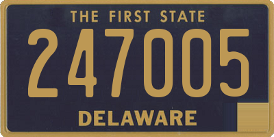 DE license plate 247005