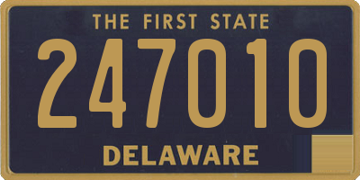 DE license plate 247010