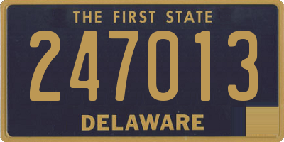 DE license plate 247013