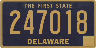 DE license plate 247018