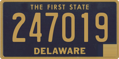 DE license plate 247019