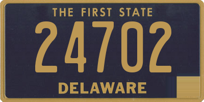 DE license plate 24702