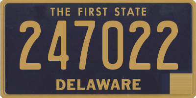DE license plate 247022
