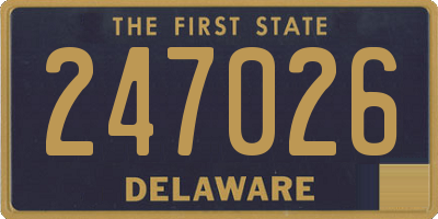 DE license plate 247026