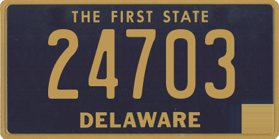DE license plate 24703