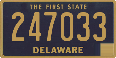 DE license plate 247033