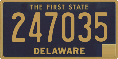 DE license plate 247035