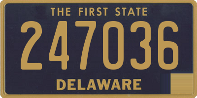 DE license plate 247036